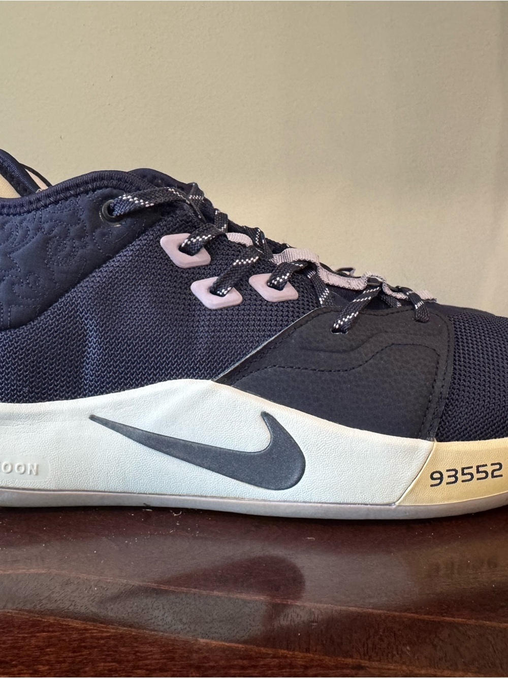 Nike Men's PG 3 “Paulette” Low Top Sneakers Navy/White AO2607-901 Size 10.5